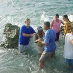 2007:  Ocean Baptism--Havana Bay, CUBA.
